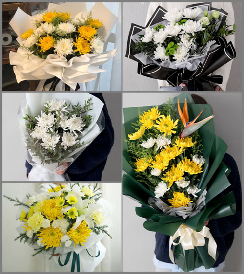 广东梅州市五华县郭田镇布美村白事花束代送